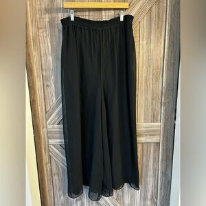 ✨ Paolo Ricci | Flowy Chiffon Wide-Leg Dress Pants ✨